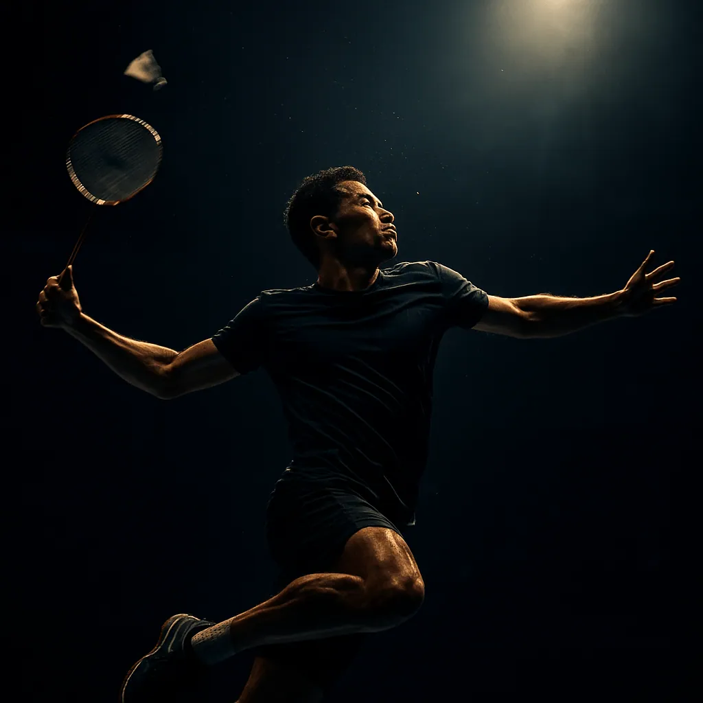 Skyline Badminton Club athlete performing a jump smash